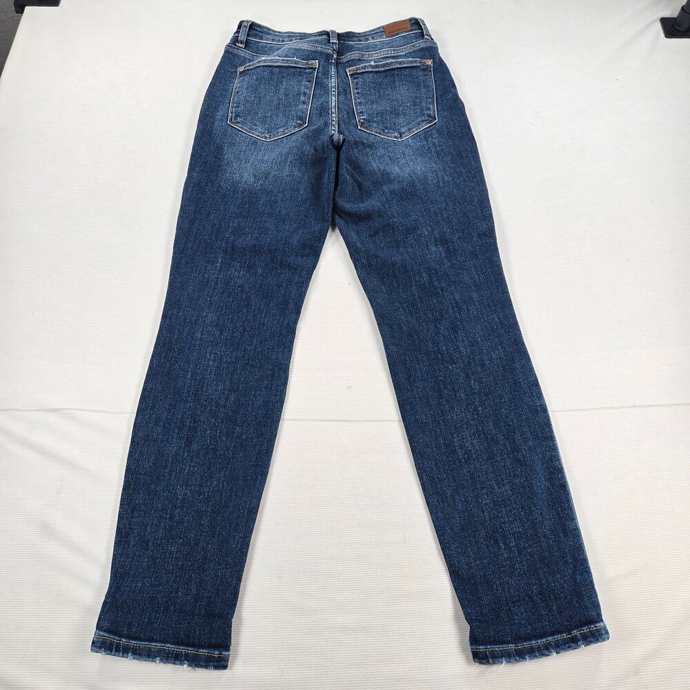 Judy Blue Mid Rise Boyfriend Fit Stretch Cuffed Jeans Women's Size 1/25 - Picture 8 of 8